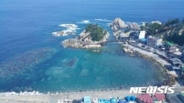 삼척해상케이블카에서 내려다 본 아름다운 장호항