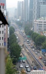 공사 시작하는 서울 종로 중앙버스전용차로