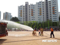 강동소방서, 서울강솔초등학교 공공기관합동 소방훈련 실시
