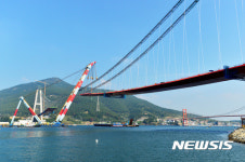 제2남해대교 상판 공사