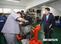 서울자동차고 방문한 조희연 교육감