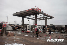처참한 주유소 폭발사고 현장