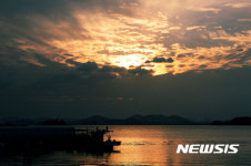 노을이 물드는 남해