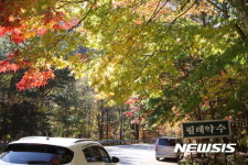 단풍물든 필례약수