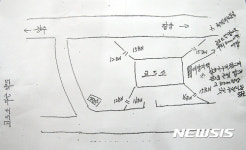 옛 광주교도소 부근 약도