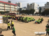 창원 석전초등학교, 어린이 주도 재난안전훈련 눈길