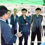 서원천 재해복구현장 방문한 류희인 본부장