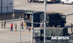 트럼프 대통령 방문 앞두고 분주한 평택 주한미군 험프리(K-6) 기지