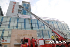 아산소방서, 종합병원 화재 진압