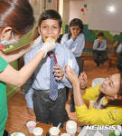 아시아나항공, 뉴델리 초등학교 봉사활동