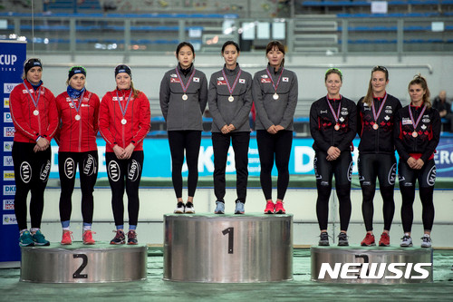 한국 여자 스피드 스케이팅팀, 아시안게임 뉴 이벤트에서 금메달 획득