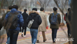 쌀쌀해진 대구 날씨
