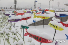 눈 내리는 산천어 마을