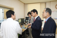 대전보훈병원 방문한 심덕섭 차장