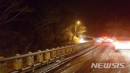 송추유원지 일부 도로 통제