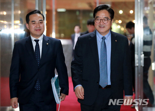 우원식 국회의장, 개혁신당 대표-진보당 의원-조국혁신당 대표와 회동