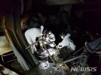 경찰, 수원 광교 오피스텔 현장 합동감식 실시