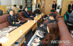 기자간담회하는 고기철 제주경찰청 차장