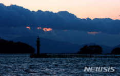 사천실안 낙조