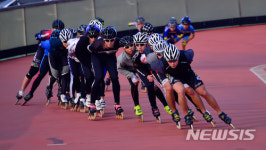 여수진남롤러경기장, 훈련하는 롤러 선수들