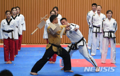 [종합]남북태권도 합동시범공연, 서울시청서 열려