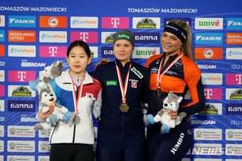 김민선, 월드컵 6차 500m 은메달로 마무리