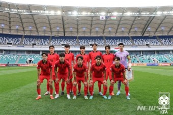 한국 U-20 축구대표팀, 조 1위로 아시안컵 8강 진출
