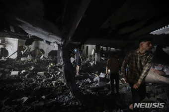 이스라엘 라파 공습으로 팔 주민 여러 명 사망