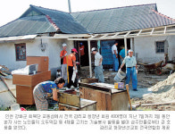 강화 교동섬서 2회 기술자원봉사 감리교 청장년‘따뜻한 집수리’감동