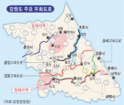 동해안 피서길 정체 걱정마세요… 강원경찰청，우회도로 설정 운영