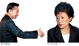 李―朴 애증의 두사람 5월10일 다시 만나는데… ‘손 잡을락 말락’