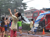 영동교회와 서초소방서가 함께한 워터파크 행사