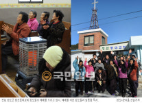 [이웃] 전남 완도군 청산면 청산등대교회의 신년예배 풍경