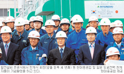 현대중공업, 日에 지원 이동식발전설비 가동… 1만 가구 동시 사용할 수 있는 5.6 전력 생산