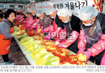 [어려운 이웃에게 사랑을 이어주세요-①사랑의 김장나눔] 5500포기 경로당 500여곳에 월동선물