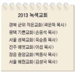 “푸르게 푸르게” 교회가 앞장서 녹색목회… 기독교환경운동연대 ‘2013 녹색교회’ 6곳 선정