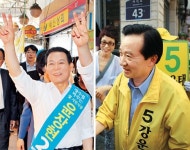 [6·4지방선거-광주시장] 윤장현 “네거티브 운동 중단하자”-강운태 “시민자치공동정부 구성”