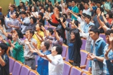 침사목, 광복절 ‘10시간 연속 기도회’ 논산 한빛교회서