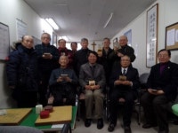 대전홀리클럽 원로목회자 쉼터 방문,전도지 전달