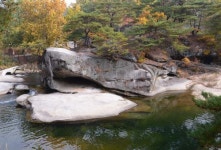 가을로 물든 거창군 수승대 거북바위