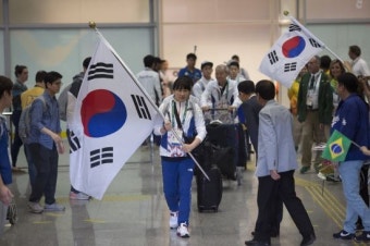 한국 선수단 본진, 리우 입성