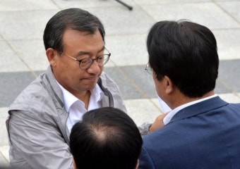 [포착]단식 사흘째 초췌해진 이정현…결의대회에서 ‘울먹’ㅠㅠ