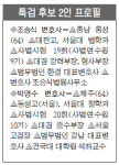 특검 후보 박영수·조승식은… 중수부 론스타 수사 지휘·권총 차고 김태촌 검거