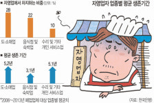 [기획] 자영업 점포의 생애… 음식점 평균 3년, 도·소매점 5년