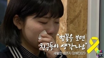 “벚꽃 보면 친구들 생각나요” 세월호 생존자 장애진씨 (영상)