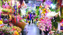 [포토] 어버이날에도 한산한 꽃시장