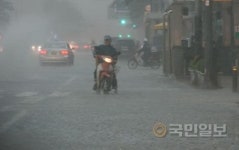 지리산 폭우… 전남 구례·경북 김천·칠곡 호우주의보