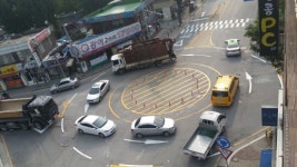 사고 다발 마평동 사거리 회전교차로 도입
