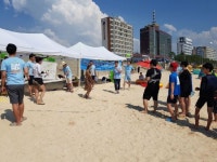 신한은행 봉사단체 영포스, 대천해수욕장서 봉사활동