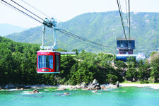 [포토] 삼척해상케이블카 시험 운행